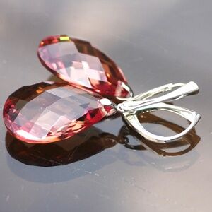 Handcrafted Large Color Change Diaspore Earrings Handcrafted Sterling Silver